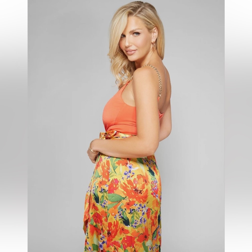 Marciano Vibrant Floral Print Wrap Skirt - Size S (6) - Picture 5 of 7